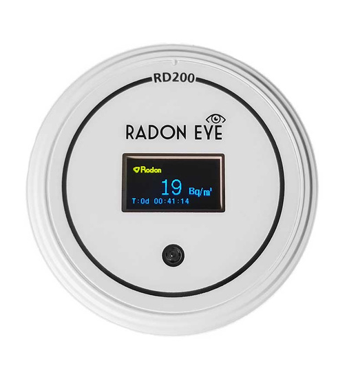 Medidor de gases Radón CO2 TVOC